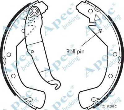 APEC BRAKING shu552 -  Комплект тормозных колодок
